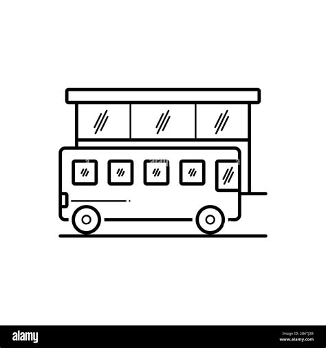 Bus stop icon Stock Vector Image & Art - Alamy