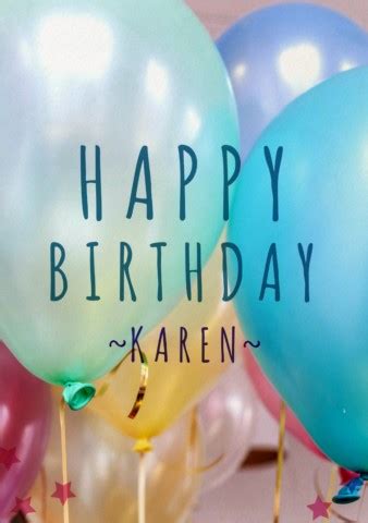 Happy Birthday Karen