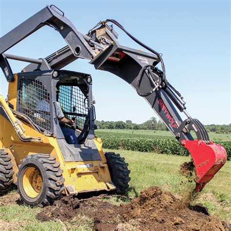 GreyWolf™ Skid Steer 12" Bucket Backhoe | GreyWolf™ Attachments