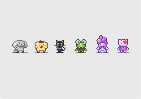 Some pixel art Sanrio characters : r/sanrio