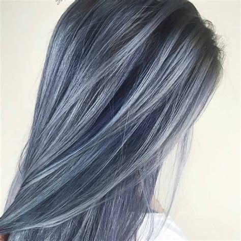 Blue Slate... by @sadiejcre8s #behindthechair #slatehair | Hair styles, Blue grey hair, Ombre ...