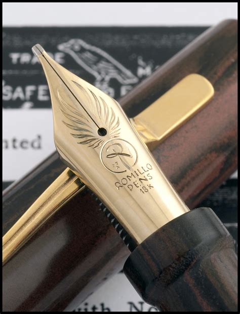 Romillopens® Eo #8 nib Stub, hand engraved | Fountain pen ink, Fountain pen vintage, Fountain ...