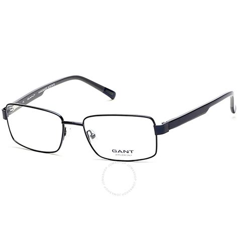 Gant Men's Blue Rectangular Eyeglass Frames GA310209154 664689746378 ...