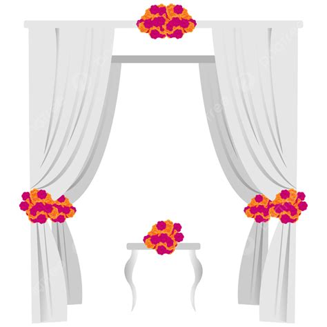 Indian Wedding Background For Mehandi Haldi Vivah And Reception Function Decoration Vector ...