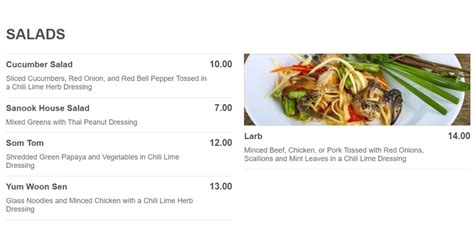 Sanook Kitchen Menu Prices Singapore Updated 2023