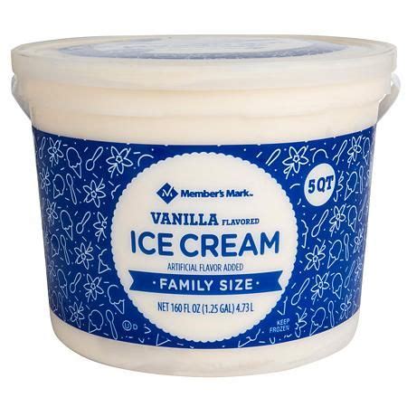 Member's Mark Vanilla Ice Cream (5 qt.) - Sam's Club | Ice cream sundae ...