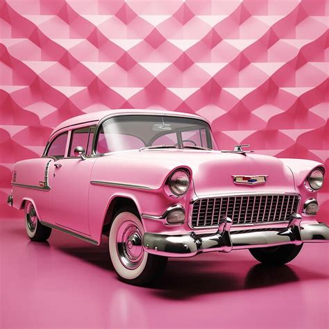 Premium AI Image | Barbie's Pink Dream Car Ride in Style and Elegance