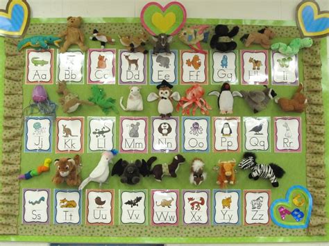 My Zoo Phonics board with Beanie Babies for this year | Zoo phonics, Alphabet centers ...