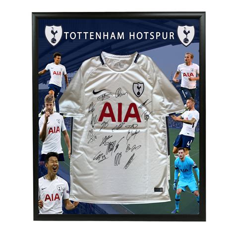 Soccer - Tottenham Hotspur Signed & Framed 2017/18 Jersey | Taylormade Memorabilia | Sports ...