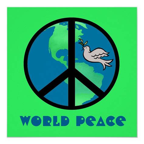 World Peace Sign Poster | Peace poster, Peace, World peace