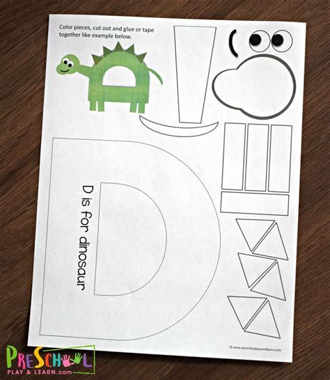 Free Printable Letter D craft for preschoolers | Letter a crafts, Letter d crafts, Alphabet ...