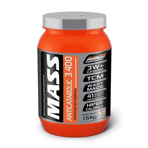 Hipercalórico Massa 3400 Anti-Catabolic - New Millen - 1,5Kg Pote ...