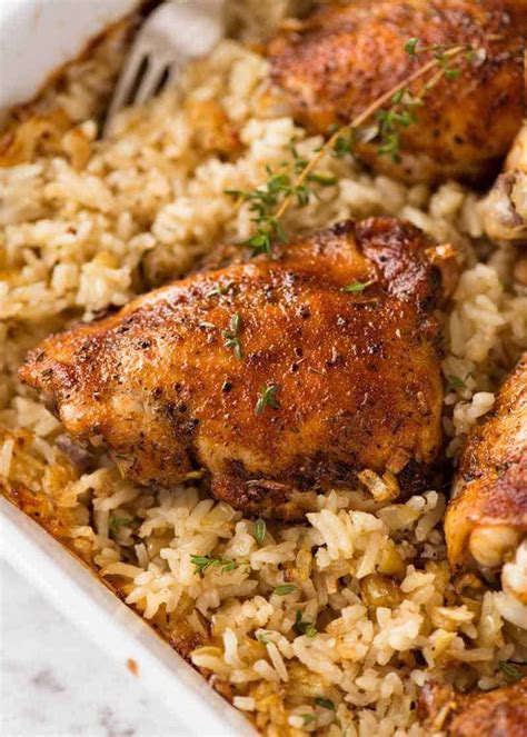 Oven Baked Chicken and Rice | Recipe | Baked chicken recipes, Recipes, Baked dishes