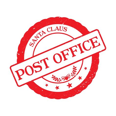 Premium Vector | Santa Claus post office - Holiday Stamp design for ...