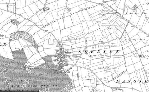 Historic Ordnance Survey Map of Skelton on Ure, 1889 - 1892