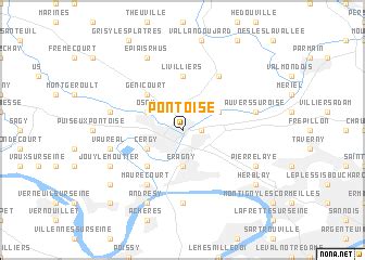 Pontoise (France) map - nona.net