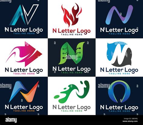 Letter N logo design for any business vector graphic element. Creative ...