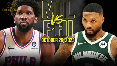 Milwaukee Bucks vs Philadelphia 76ers Full Game Highlights | October 26 ...