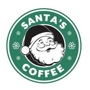 Starbucks Santa Coffee Logo SVG | Starbucks Logo | Starbucks Santa ...