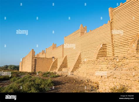 Reconstructed ruins of Babylon, Iraq, Middle East Stock Photo - Alamy