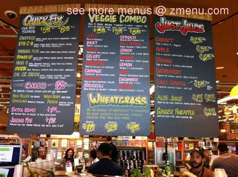 whole foods juice bar menu - Jude Doan