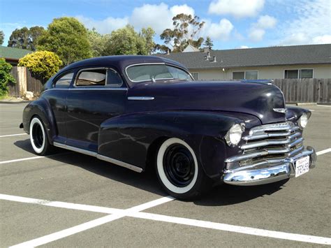 Custom 2 Door 1947 Chevy Fleetline Aero Sedan Chopped Custom Rat Rod Chevrolet