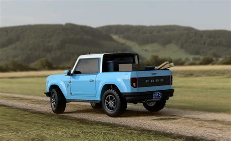 Retrolicious 2021 Ford Bronco Envisioned In Roofless, Doorless And Pickup Variants | Carscoops