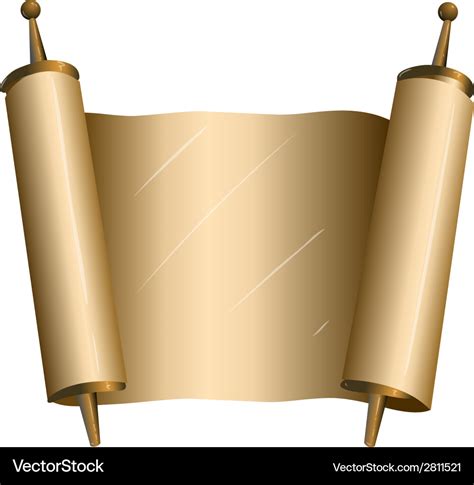 Traditional jewish torah scroll Royalty Free Vector Image