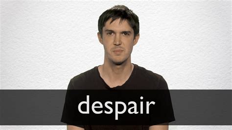 How to pronounce DESPAIR in British English - YouTube