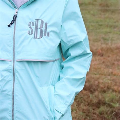 Charles River Rain Jacket Monogrammed Rain Jacket - Etsy