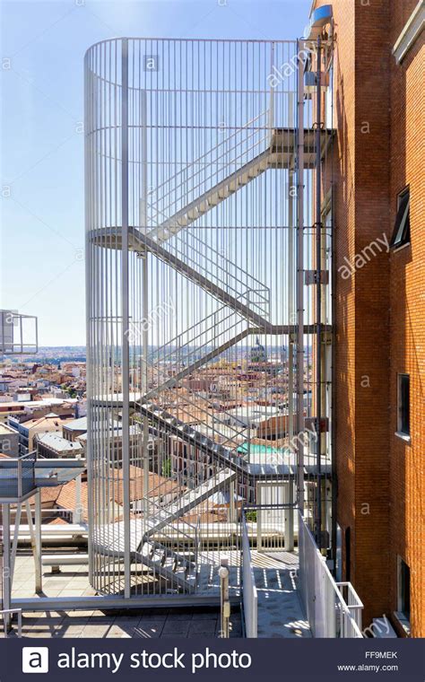 Fire escape emergency staircase in a building Stock Photo | Staircase architecture, Stairs ...