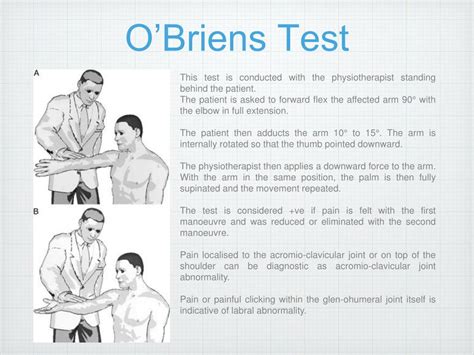 PPT - Orthopaedic special tests for the shoulder PowerPoint Presentation - ID:5943504