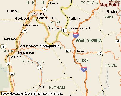 Where is Cottageville, West Virginia? see area map & more