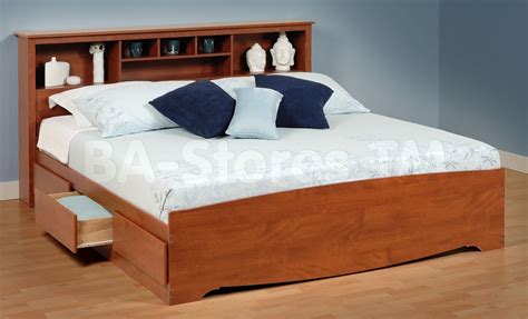 Platform Bed Bookcase Headboard - Best Furniture Gallery Check more at http://fiveinchfloppy ...