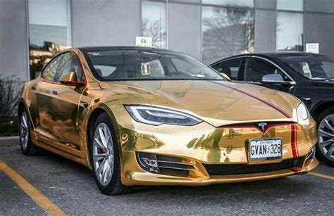 Tesla Model S Gold