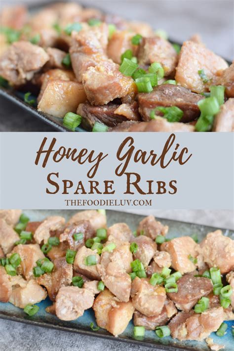 My honey garlic spare ribs recipe consists of pork, garlic, oyster sauce and honey. I just love ...