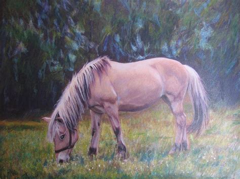 Horse in field Painting by Luci DIckinson - Fine Art America