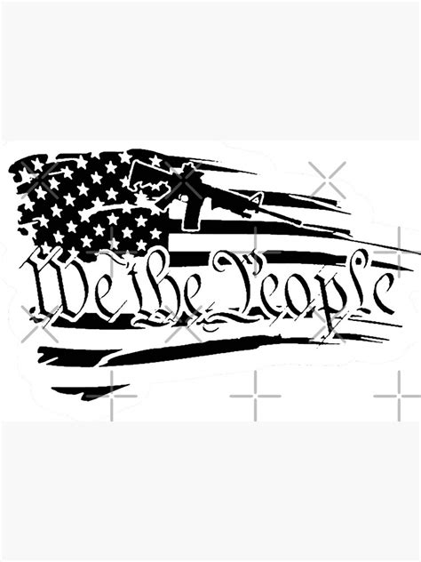 "We The People American Distressed Tattered USA Flag 2nd Amendment ...