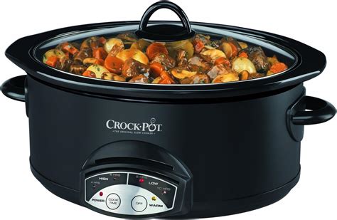 Crock-Pot Programmable 5 Qt, Slow Cooker, Black: Amazon.ca: Home & Kitchen