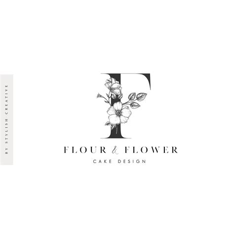 Logo design for flour & flower by Stylish Creative | Floral logo design ...