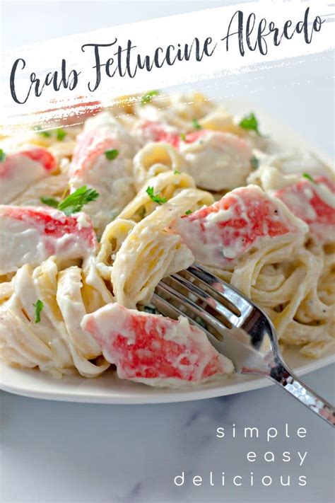 Creamy Crab Fettuccine Alfredo Recipe | Kitchen Fun With My 3 Sons