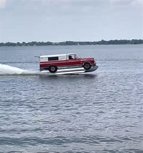 Old Chevrolet C10 Truck Lives Life on the Water as a Speedboat Now - autoevolution