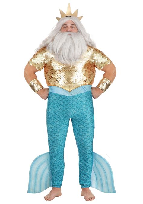 Disney Men's Plus Size Little Mermaid King Triton Costume - Walmart.com