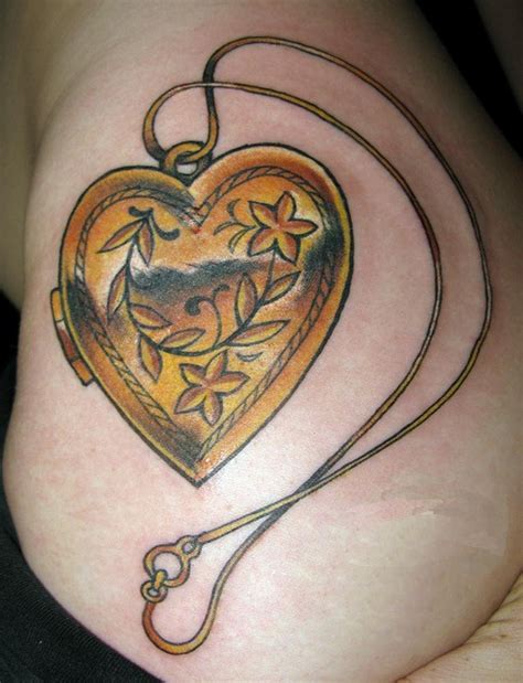 Heart Locket Tattoos Designs, Ideas and Meaning | Tattoos For You