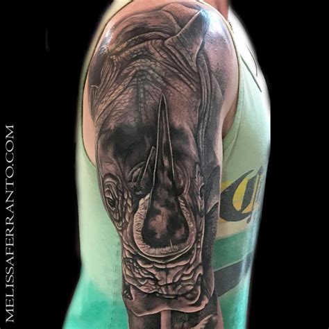 Rhino Tattoo by Melissa Ferranto : Tattoos