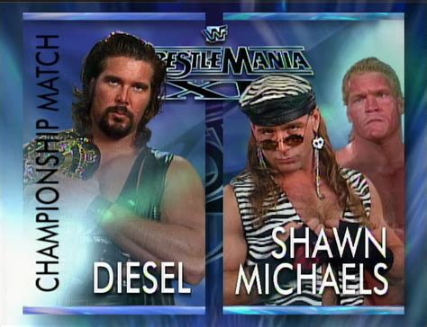 Diesel vs. Shawn Michaels Wrestlemania 11 : r/WWEMatchGraphics