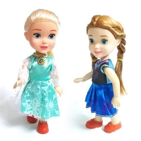 NEW 1pcs Mini Princess Elsa Anna Baby Dolls Kids Cartoon Toys For Children Girl Doll The Snow ...