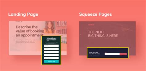 Landing Page vs Squeeze Page: What’s the Difference? - : TC Success