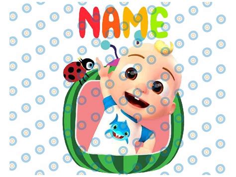 Cocomelon JJ Personalized Name Birthday png jpg, Cocomelon Brithday PNG ...