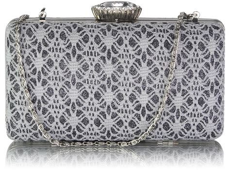 Wholesale Grey Satin Evening Clutch Bag